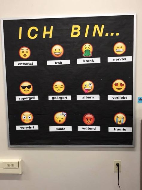 German Classroom Ideas, German Language Learning Aesthetic, Language Learning Notebook Ideas German, German Classroom Decorations, Learning German Aesthetic, Germany Learning, Apps For Learning German, Words In German, German Board