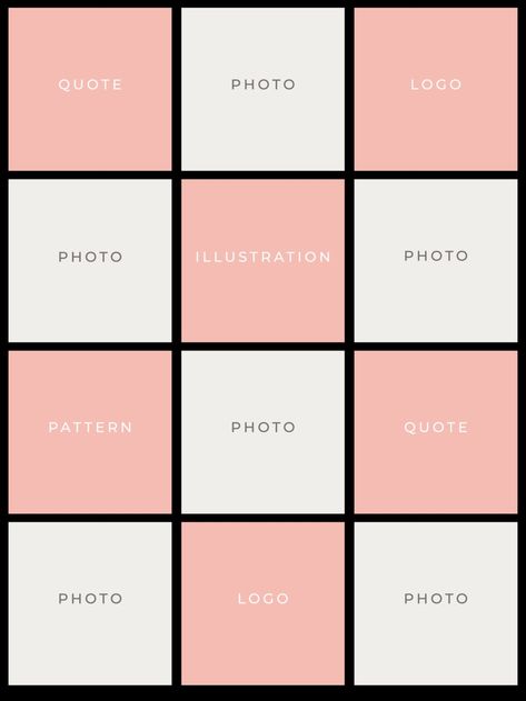 Checkerboard Instagram Feed, Instagram Grid Layout, Instagram Campaigns, Instagram Design Layout, Ig Post Ideas, Instagram Theme Feed, Romantic Films, Instagram Grid, Instagram Marketing Tips