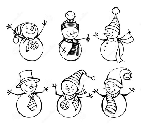 Cute Snowmen Drawings, Diy Preschool, Snowman Clipart, Arte Doodle, Background Cute, Christmas Doodles, Vector Christmas, Winter Design, Christmas Tags