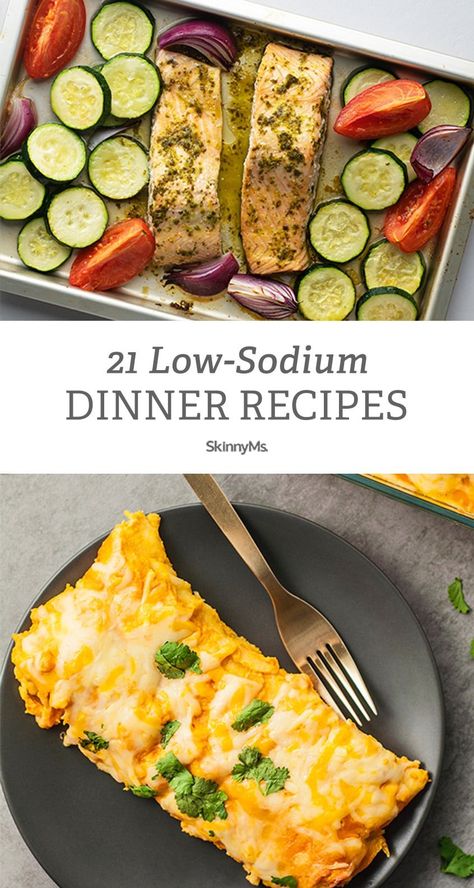 Low Salt Dinners, Low Sodium Diet Plan, Easy Low Sodium Recipes, Low Sodium Recipes Heart, Salt Free Recipes, Heart Healthy Recipes Low Sodium, Low Salt Recipes, Low Salt Diet, Dash Diet Recipes