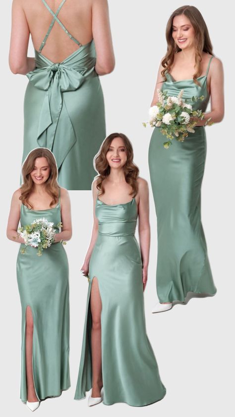 Bridesmaid dress, wedding guest dress, silk long dress Silk Slip Wedding Dress, Wedding Guest Dress Silk, Bridesmaid Dress Patterns, Green Silk Slip Dress, Silk Bridesmaids Dresses, Patterned Bridesmaid Dresses, Slip Wedding Dress, Silk Bridesmaid Dresses, Silk Long Dress