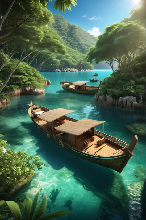 Discover the serene beauty of Double Haven in this enchanting 4K CGI wallpaper. Explore lush mangroves, traditional fishing boats, and unique geological features like mesas and peninsulas. Escape to tranquility! #DoubleHaven #YanChauTong #HongKong Nature Serenity, Rustic Bathroom Designs, Bustling City, 4k Wallpaper, Rustic Bathroom, Bathroom Designs, Hidden Gem, Travel Goals, Fishing Boats