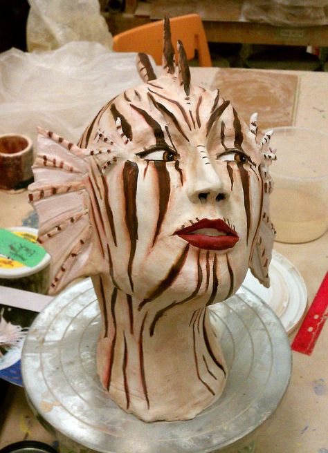 Sea Costume, Fish Costume, Lion Fish, Fabric Inspiration, Oil Paints, Monster Girl, Character Costumes, Larp, Sea Creatures