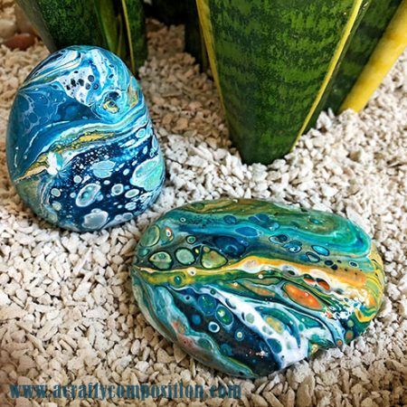 Stones Aesthetic, Fine Art Acrylic, Rock Painting Tutorial, Stone Art Painting, Painted Rocks Craft, Painted Rocks Diy, Rock Painting Ideas Easy, Acrylic Pouring Art, Rock Painting Patterns