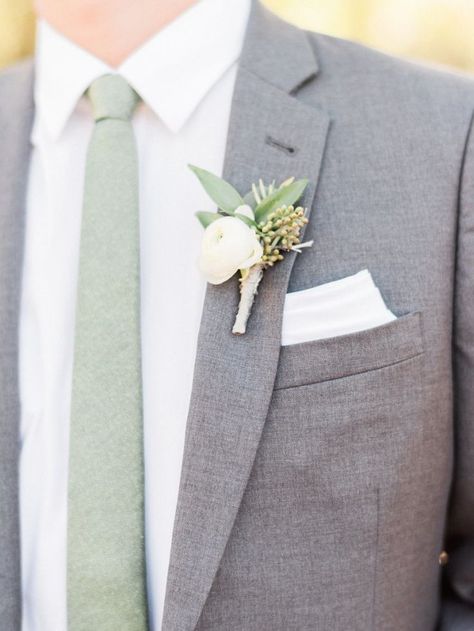 Grey Tuxedo Wedding With Sage Green, Sage Wedding Groomsmen, Sage Green Wedding Theme, Sage Wedding Colors, Grooms Outfit, Sage Green Wedding Colors, Groom's Attire, Grooms Men, Groom Party