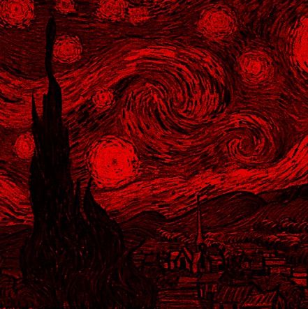 vincent van gogh. Red Starry Night, Van Gogh Wallpaper, Starry Night Painting, Red Painting, Anime Backgrounds, Van Gogh Art, Anime Backgrounds Wallpapers, Backgrounds Wallpapers, Hand Art Drawing