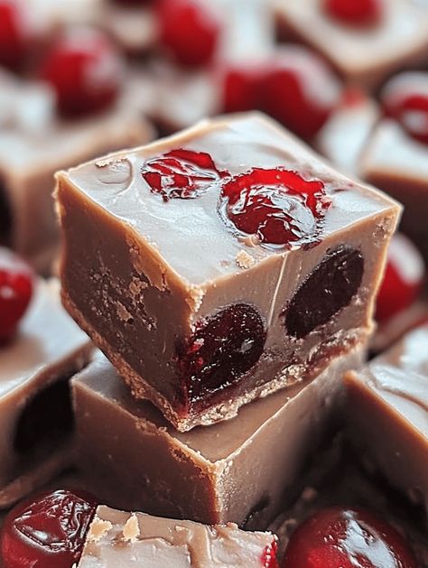 Rich espresso fudge paired with Amarena cherries for a sophisticated holiday treat. #EspressoFudge #HolidayFudge Recipes With Amarena Cherries, Amarena Cherry Recipes, Espresso Fudge, Amarena Cherries, Easy Recipes Breakfast, Brunch Recipes Easy, Holiday Fudge, Sweet Pancakes, White Chocolate Cranberry