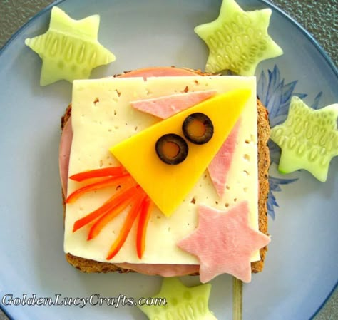 Fun Sandwiches For Kids, Sandwiches For Kids, Fun Sandwiches, Kid Sandwiches, Decorações Com Comidas, Food Art For Kids, Creative Snacks, Kids Party Food, Easy Food Art