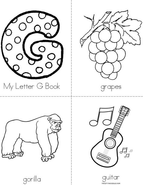 Letter G Books For Preschool, Letter G Activities For Toddlers, G Preschool Activities, Letter G Preschool Activities, G Activities For Preschool, Letter G Craft, Letter G Crafts, Letter G Activities, Book Worksheet