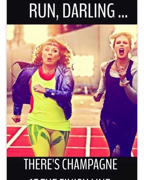 The only way I could run the marathon!! Good luck to all runners today by kewmolly Absolutely Fabulous Quotes, Absolutely Fabulous Patsy, Fun Posters, Ab Fab, Happy Birthday Wishes Cards, Happy Birthday Meme, Friendship Humor, Funny Happy Birthday, Birthday Wishes Cards