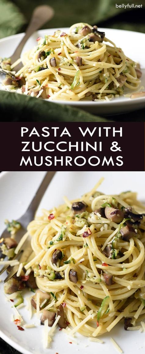 Pasta With Zucchini And Mushrooms, Mushroom Zucchini Recipe, Pasta Receipes, Zucchini And Mushrooms, Mushrooms Pasta, Raw Vegan Dinners, Pasta With Zucchini, Zucchini Mushrooms, Pasta Pesto