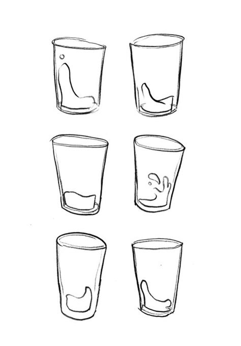 Une tempête dans un verre d'eau. Water Glass Tattoo, Shot Glass Illustration, Glass Of Water Tattoo, Cup Of Water Drawing, Glass Of Water Drawing, Shot Glass Drawing, Shot Glass Tattoo, How To Draw Glasses, Cup Tattoo