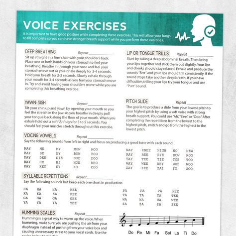 Voice Training Exercises, Voice Exercises, Voice Warm Ups, Message Therapy, Voice Therapy, Learn Singing, Vocal Lessons, Vocal Exercises, Voice Lesson