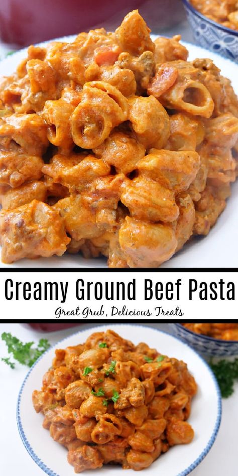 Pink Sauce Pasta Ground Beef, Recipes With Beef Broth And Tomato Paste, Ground Beef With Tomato Sauce, Ground Beef Pasta Recipes One Pot, One Pot Ground Beef Pasta, Red Sauce Pasta Recipes Ground Beef, One Pot Beef Pasta, Pasta With Hamburger Meat, Crockpot Pasta Recipes Ground Beef