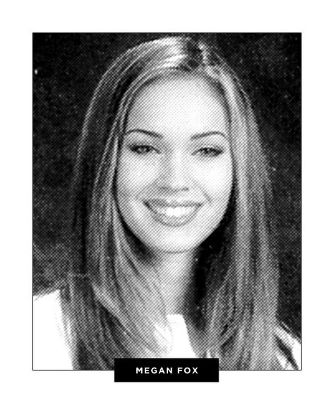 The good, the bad and the totally awkward -- stars before they had stylists, on-call makeup artists and weekly spa treatments Megan Fox High School, Megan Fox Young, Jennifer’s Body, Vanessa Marcil, Megan Fox Pictures, Celebrity Yearbook Photos, Retro Curls, Megan Denise Fox, Brian Austin Green