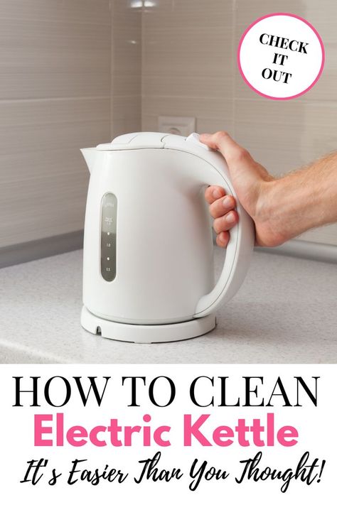 Clean Electric Kettle, Clean Kettle, Best Coffee Maker, How Do You Clean, Me Clean, Cleaning Organizing, Electric Kettle, Deep Cleaning, Clean House