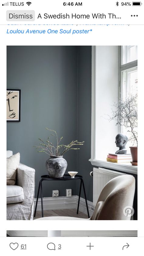 Earthy Home Decor, Earthy Bedroom, Simple Interior, Living Room Scandinavian, Minimalist Lifestyle, Scandinavian Home, Blue Walls, Grey Walls, Room Colors