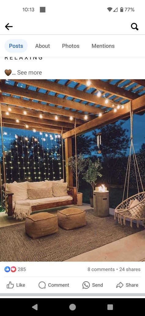 Backyard Inspiration, Casa Exterior, Backyard Inspo, Outdoor Living Room, Backyard Makeover, Dream Backyard, Backyard Projects, Backyard Patio Designs, Back Patio