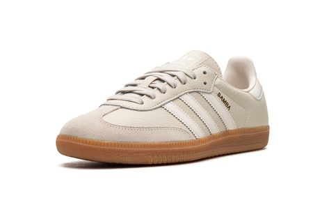 adidas Samba OG WMNS "Beige / White / Gum" - Stadium Goods Yale Dorm, Sneakers Women Outfit, Adidas Shoes Samba, Los Angeles Football Club, Indoor Soccer, Adidas Samba Og, Adidas Sneakers Women, Chalk White, Stadium Goods