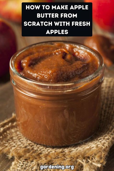 Discover the satisfaction of making your own apple butter from scratch with the help of fresh, seasonal apples. Get started now! How To Make Apple Butter Homemade, Apple Butter Recipe Canning, Homemade Apple Butter Recipe, Apple Butter Uses, Butter From Scratch, Make Apple Butter, Apple Butter Recipe, Homemade Apple Butter, Homemade Jelly