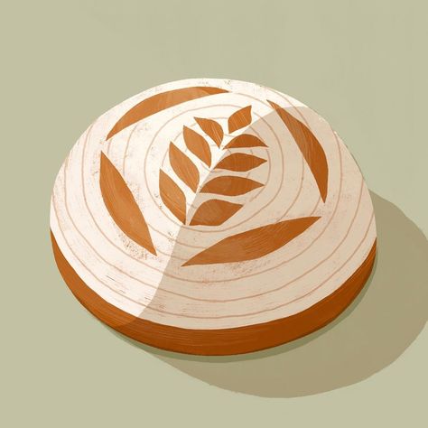 Family Meal on Instagram: “A little loaf of sourdough for the budding bread-bakers among us. 🍞 This traditional round shape is called a boule, which means “ball” in…” Sourdough Bread Illustration, Sourdough Bread Drawing, Sourdough Illustration, Bread Illustration, Bread Logo, Bread Shaping, Bread Baker, Pen Pals, Bakery Logo