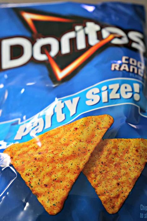 Bag of Cool Ranch Doritos Blue Doritos, Doritos Salad, Doritos Taco Salad, Cool Ranch Doritos, Blue Foods, Perfect Snacks, Taco Salad Doritos, Doritos Taco, Taco Salads