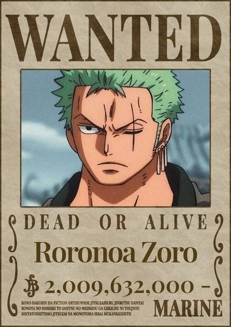 One Piece Birthdays, Roronoa Zoro One Piece, One Piece Bounties, Funny Naruto Memes, Image Spiderman, Iphone Wallpaper For Guys, One Piece Tattoos, One Piece Cartoon, Wanted Poster