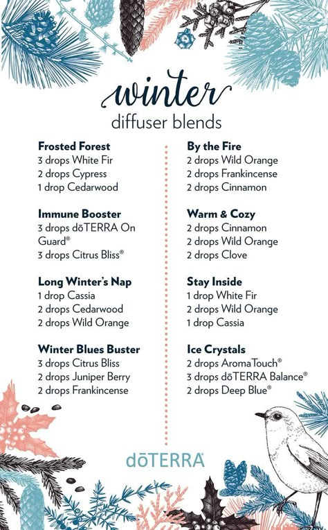 doTERRA Winter diffuser blends #christmas #essentialoils #diffuserblends #doterra Doterra Diffuser Blends, Soya Mumu, Doterra Essential Oils Recipes, Essential Oil Diffuser Blends Recipes, Diy Kosmetik, Essential Oil Diffuser Recipes, Oil Diffuser Recipes, Essential Oil Blends Recipes, Essential Oil Mixes