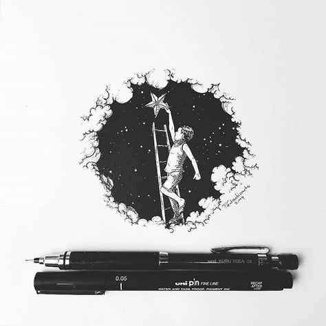 Back to #inktober 2017 Day 27 "Climb" by @pentasticarts | #blackworknow if you would like to be featured Submissions/business inquiries blackworknow@gmail.com Follow our pages @blacktattoonow @tempuradesign and @illustrationow Joseph Catimbang, Black Ink Art, White Drawing, Desenho Tattoo, Pencil Art Drawings, Black And White Drawing, 판타지 아트, Ink Illustrations, Pen Art