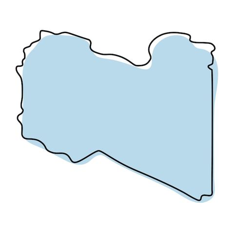 Stylized simple outline map of libya ico... | Premium Vector #Freepik #vector #libya #country-icon #map-icon #symbol Libya Map, Blue Sketch, Map Icon, Map Outline, Libya, Vector Photo, Premium Vector, Graphic Resources, Vector Illustration