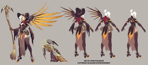 John Polidora Witch Mercy Cosplay, Mercy Witch, Witch Mercy, Overwatch Hero Concepts, Overwatch Skin Concepts, W.i.t.c.h Fanart, Overwatch Mercy, Overwatch Wallpapers, Mercy Overwatch