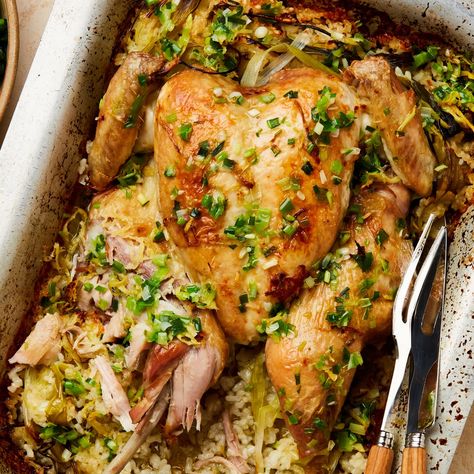 Yotam Ottolenghi’s five-ingredient (or thereabouts) recipes Ottolenghi Chicken, Big Salads, Yotam Ottolenghi Recipes, Hainanese Chicken Rice, Onion Oil, 2023 Food, Choy Sum, Ottolenghi Recipes, Chicken Roast