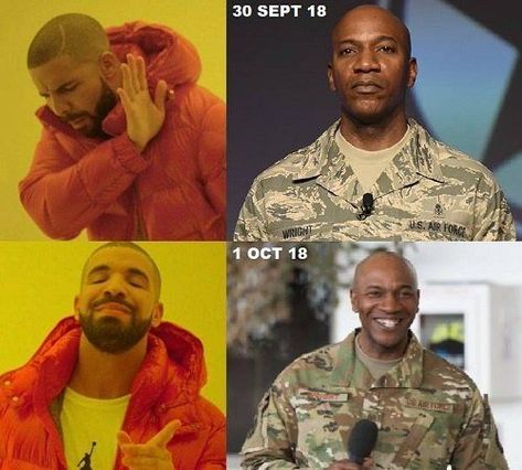 I'm convinced Chief Master Sergeant of the Air Force Wright and Sergeant Major of the Army Dailey are in a constant fight to see who can improve their respective branch most. Military Memes, Master Sergeant, October 5th, Military Humor, The Army, Intj, Super Cool, Air Force, Force