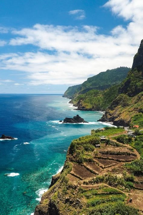 An image of a beach in Madeira. Madeira Beach Florida, Backpacking Spain, Funchal Madeira, Spain Culture, Bucket List Vacations, Madeira Beach, Travel Quotes Adventure, Funchal, Portugal Travel