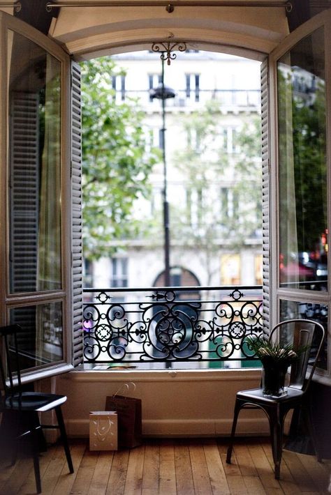 An Open Window, French Balcony, Lan Can, Parisian Apartment, Paris Apartments, Balcony Design, Apartment Balconies, Open Window, Barndominium