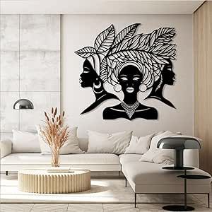 African Art Wall, African Themed Living Room, African Wall Decor, Art Wall Decor Living Room, Black Woman Wall Art, Indian Wall Art, African American Wall Art, Ballerina Wall Art, Art Deco Living Room