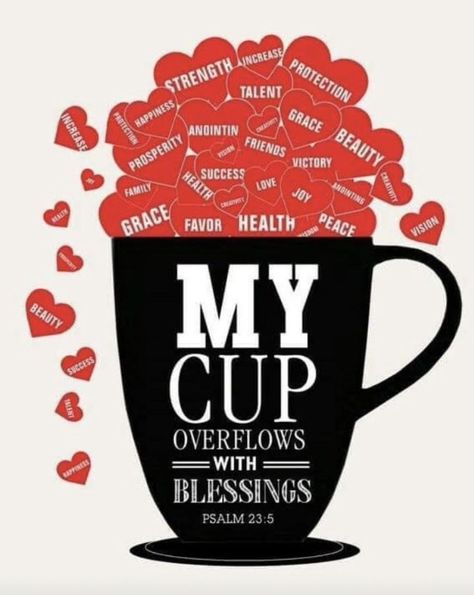 My Cup Overflows… – Heeearing With Heart My Cup Overflows, Morning Verses, 23rd Psalm, Psalm 23 5, Bible Quotes Images, Morning Blessings, Bible Verses Quotes Inspirational, Biblical Quotes, Bible Words