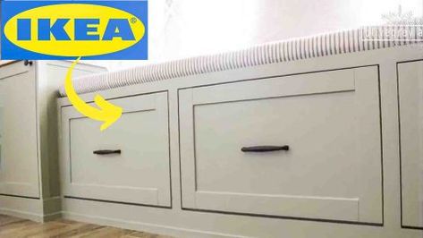 Under Window Sill Storage, Ikea Under Window Storage, Ikea Window, Ikea Window Seat, Drawers Diy, Diy Window Seat, Ikea Boxes, Diy Joy, Ikea Besta