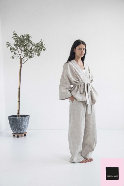 Linen Suits Women, Summer Suit Women, Oversize Jacket, Summer Suit, Linen Suit, Kimono Style, Summer Suits, Linen Set, Oversized Jacket