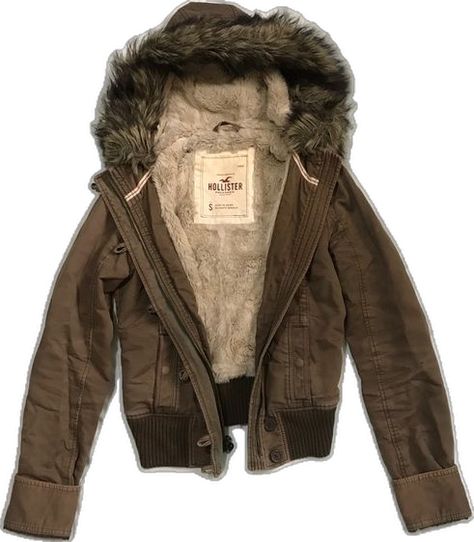 Hollister Faux Fur-Lined Coat Faux Fur Lined Coat, Fur Lined Coat, Hollister Jackets, Fire Fits, 2000s Fashion Outfits, Fall Fits, Really Cute Outfits, Detachable Hood, Dream Clothes