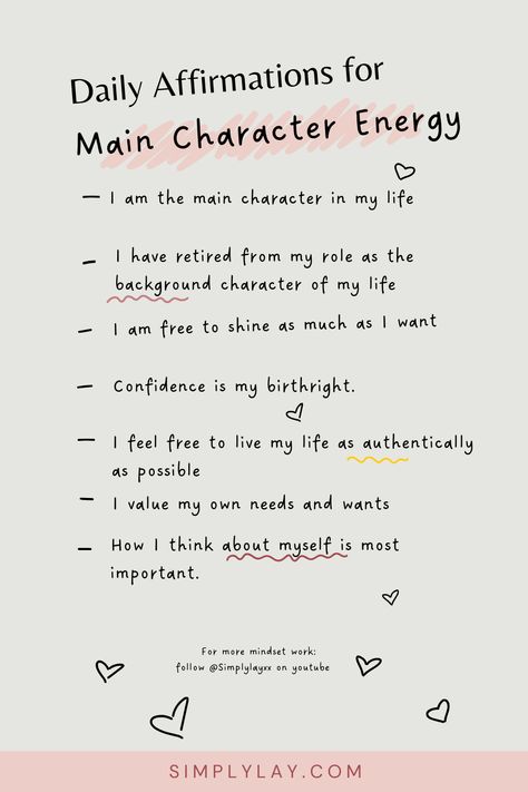 In this new era of my life, I am the main character #maincharacterf #maincharacteraesthetic #newera #affirmations #mantra #mindset Becoming The Main Character Of Your Life, My New Era Quote, Main Character Mindset, Being The Main Character In Your Life, Main Character Energy Affirmations, The Main Character, Main Character Affirmations, The Main Character Aesthetic, How To Be The Main Character In Life