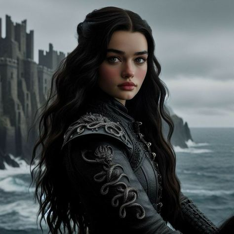 #fanfiction Black Hair Princess, Black Haired Princess, Black Hair With Blonde Highlights, Pirate Books, Im A Princess, Targaryen Art, Asoiaf Art, Queen Aesthetic, Girls With Black Hair