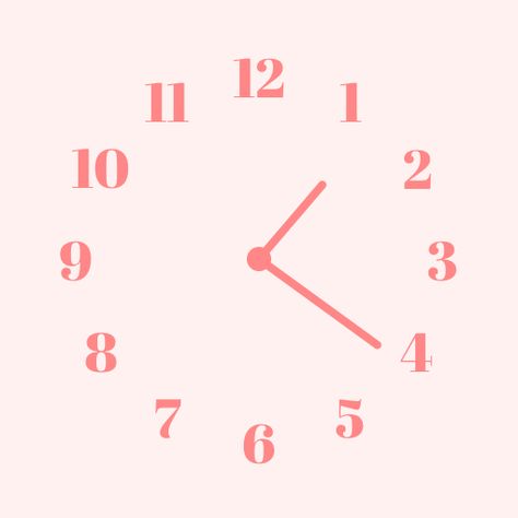 Awesome home screen design template “pastel pink clock widget💗“ by Emma. If you’re looking for the templates like “パステルカラー��“, “pink“ designs, you definitely love this design! Check it on WidgetClub and... Clock Widget Aesthetic, Clock Widget Icon, 3:00 Am Clock Aesthetic, Cute Clock Icons, Pink Clock Icon, Digital Clock Aesthetic, Widget Pastel, Photo Pink Icon, Pink Homescreen Ideas