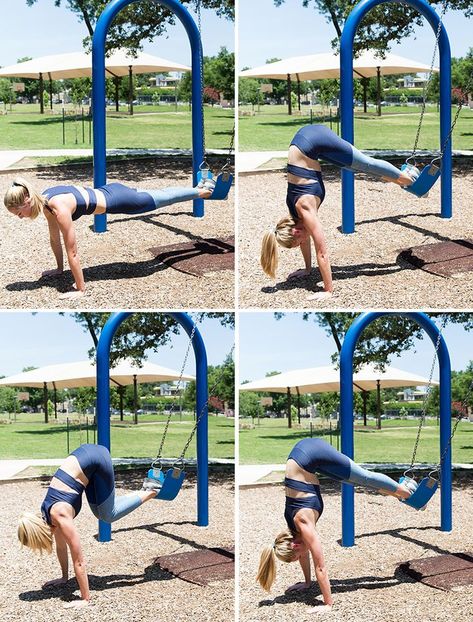 Park Exercises, Bootcamp Exercises, Fit Photoshoot, Outdoors Workout, Playground Workout, Back And Shoulder Workout, Park Workout, Equipment Workout, Power Walking