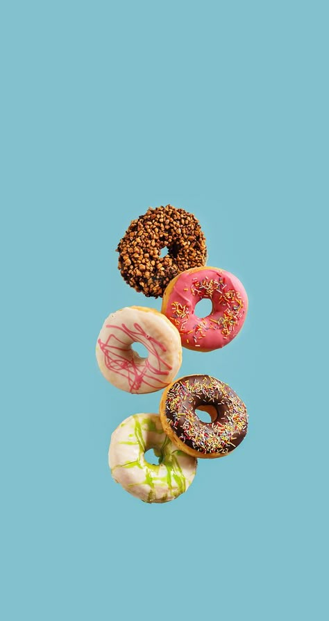 Donut Art, Whats Wallpaper, Food Art Photography, Food Photography Inspiration, Food Graphic Design, Food Wallpaper, Food Poster Design, Foto Art, Food Poster