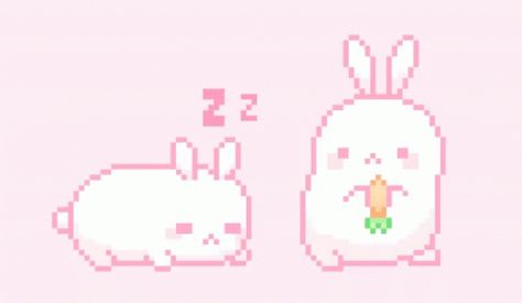 Cute Gifs, Wallpaper Computer, Bunny Wallpaper, Anime Gifs, Anime Pixel Art, Pastel Pink Aesthetic, Aesthetic Gif, Kawaii Wallpaper, Fan Fiction