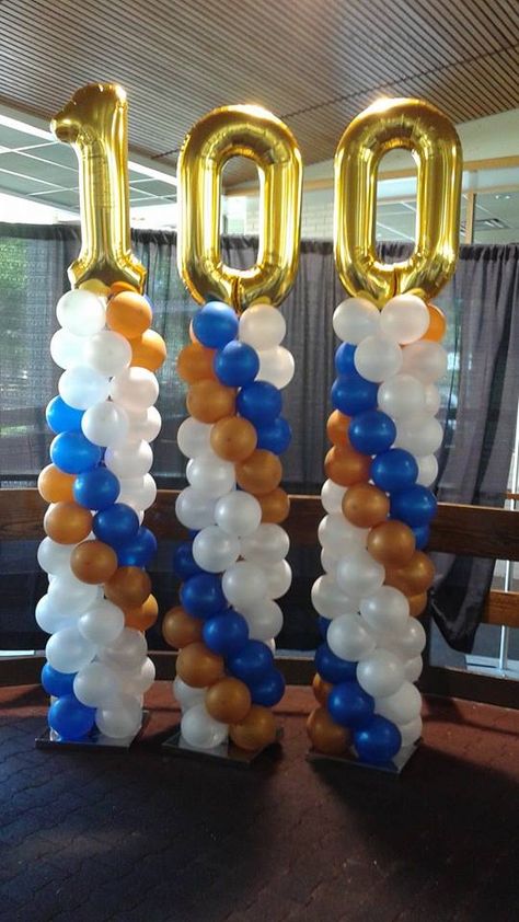 Happy 100th Birthday, Rotary Club! Would be great for any 100th anniversary. Jubilee Decorations, 100 Years Birthday Party Ideas, 100 Anniversary Celebration Ideas, 100th Anniversary, 100 Year Old Birthday Party Decorations, Business Anniversary Decoration Ideas, 100th Year School Anniversary, 100th Anniversary Celebration Ideas, 100 Year School Anniversary