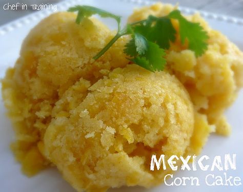 Mexican Corn Cake! I love this stuff and try to take it from everyone's plate! So good Mexican Corn Cake, Mexican Corn Cakes, Sweet Corn Cakes, Corn Cake, Mexican Corn, Corn Cakes, It Goes On, Side Recipes, Betty Crocker