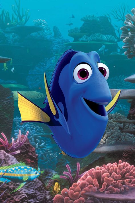 Iphone Wallpaper Disney, Finding Dory Movie, Nemo Movie, Finding Nemo Characters, Blue Tang Fish, Fish Tales, Film Disney, Walt Disney Pictures, Finding Dory