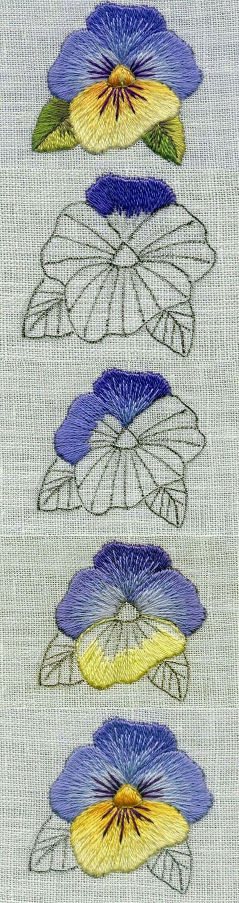 Needle Painting, Patterns Dress, Dress Embroidery, Embroidery Stitches Tutorial, Hand Embroidery Flowers, Pola Sulam, Paper Embroidery, Brazilian Embroidery, 자수 디자인